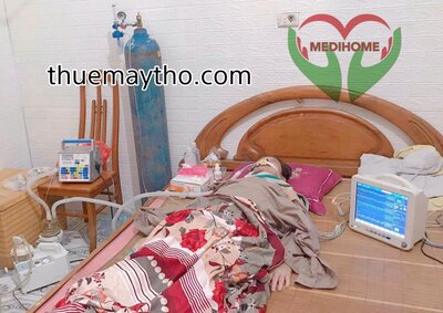 Bệnh nhân nhược cơ thở máy tại nhà